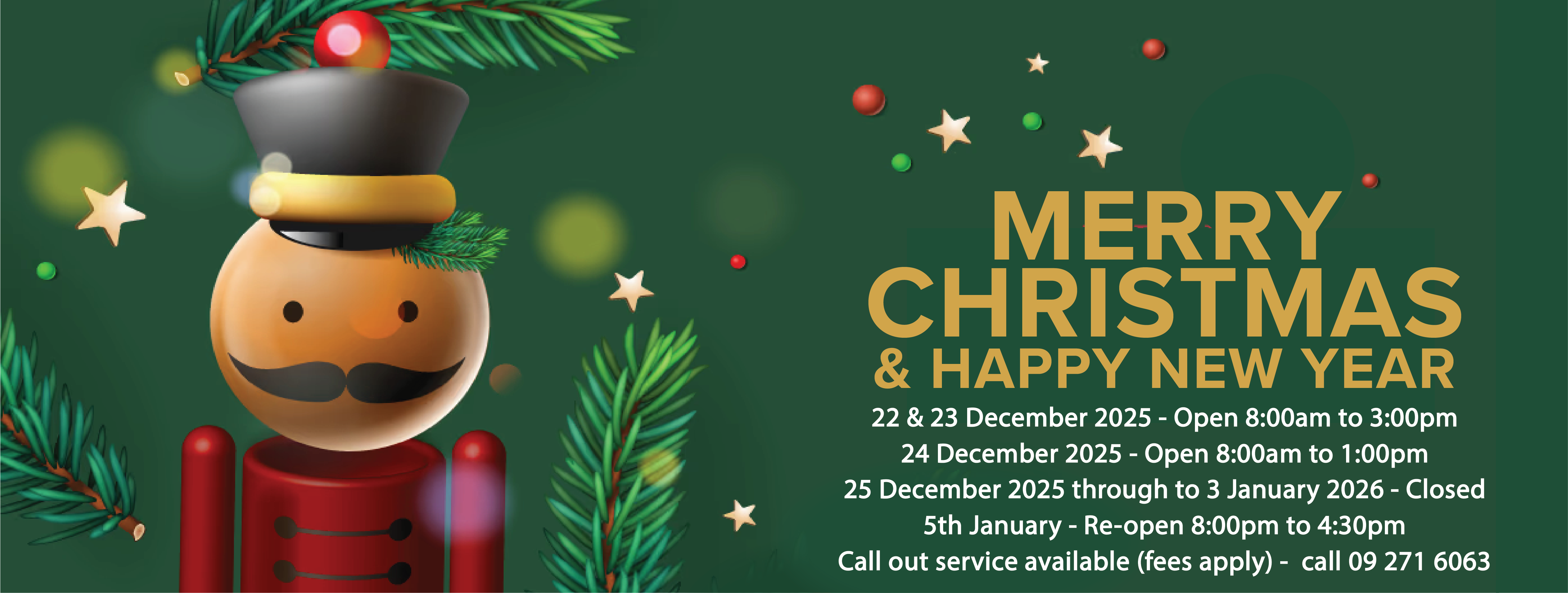 Brook MTL Christmas Hours 2025